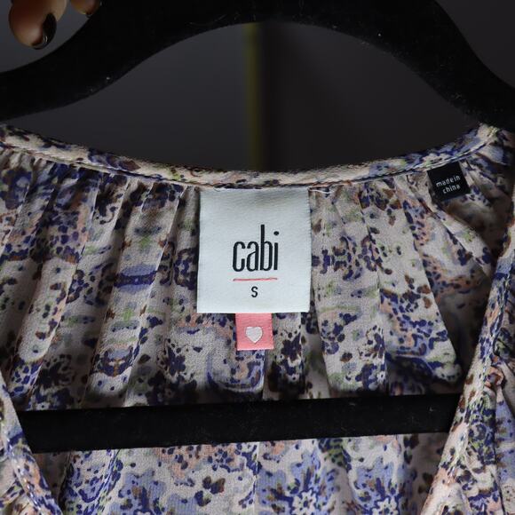 Cabi Floral Boho Peasant Blouse Small - Picture 3 of 4